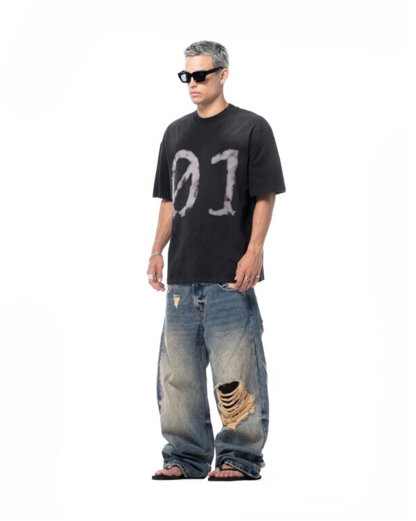STRESSMAMA 01 Washed V2 T-shirt T恤(黑)