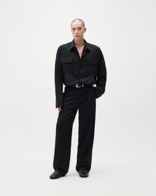 MAVERIK STUDIO｜MAVERIK® STRAIGHT FIT TROUSER ( BLACK )