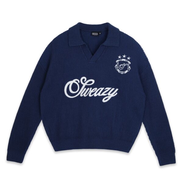SWE L/s Knit Polo 針織T(藍)