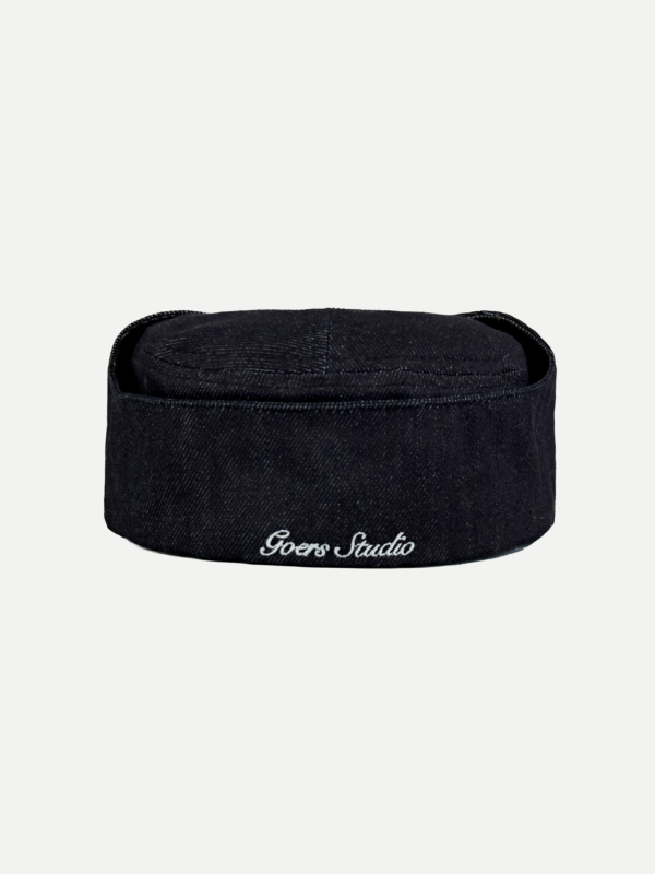 105-1 Goers Studio Bennett Denim Hat in Black