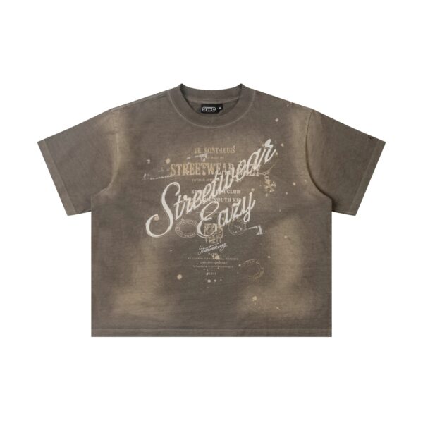 SWE Saint Boxy Tee T恤(水洗棕)