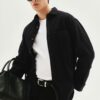 MAVERIK STUDIO｜MAVERIK® BUTTON WASHED DENIM SHIRT ( BLACK )
