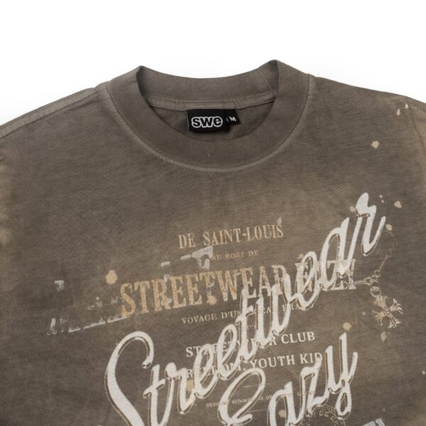 SWE Saint Boxy Tee T恤(水洗棕)