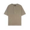 HOWS｜Fitted Henley T-shirt / MOSS