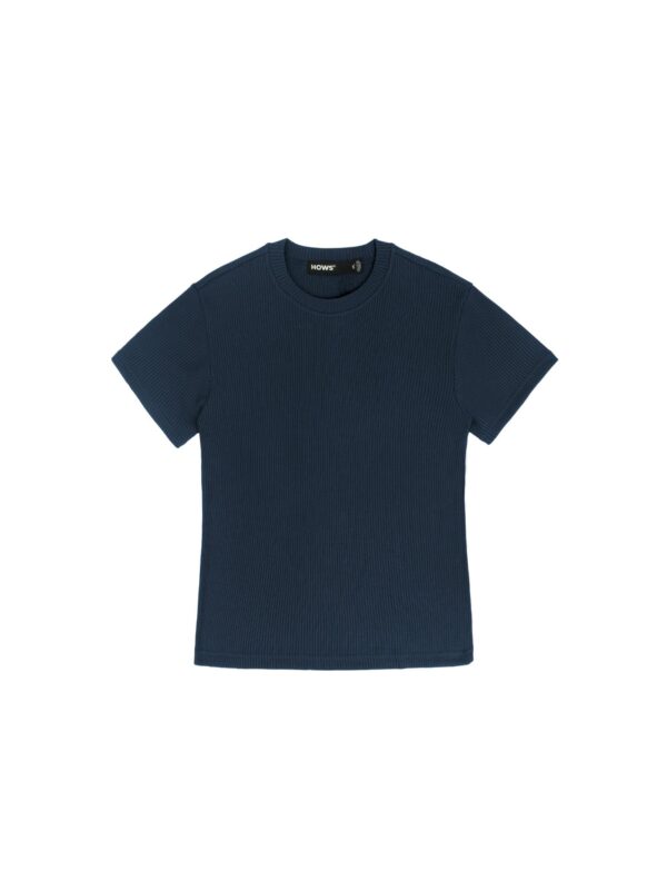 HOWS｜Ribbed T-shirt / NAVY