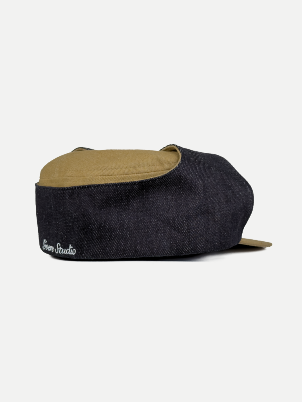117_e47aebfc-a93d-4c3c-9295-cf03ba489a04 Goers Studio Bennett Denim Hat in Beige & Black