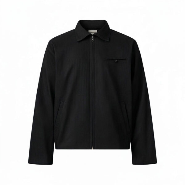 MAVERIK STUDIO｜MAVERIK® ZIP - UP KAKI JACKET ( BLACK )