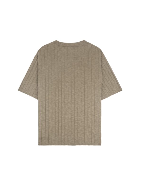 HOWS｜Fitted Henley T-shirt / MOSS