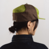 Goers Studio Bennett Denim Hat in Moss Green & Brown