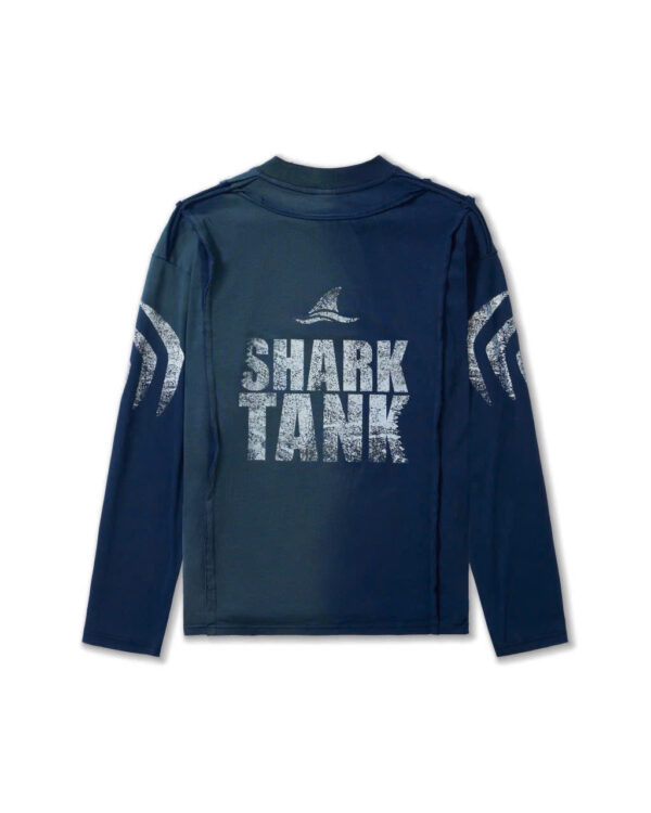 DKILLUMINATE｜SHARK HALF-WASHED BLUE LONGSLEEVE