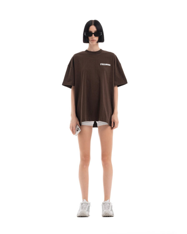 STRESSMAMA Fw25 Basic T-shirt T恤(棕)