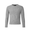 MAVERIK STUDIO｜MAVERIK® BUTTON RIB SLIM FIT LONGSLEEVE T-SHIRT ( GREY )