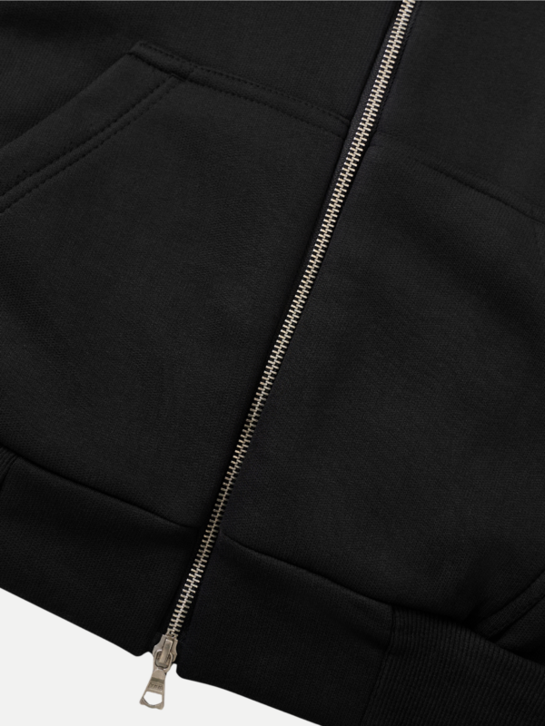 Goers Studio Capsule Double-Zipped Hoodie in Black