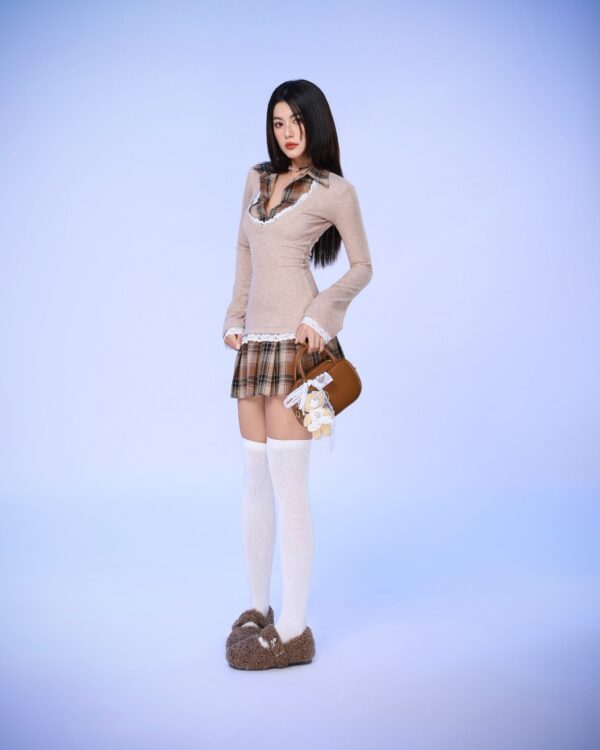 So Dópe｜Brown Pazazi Dress