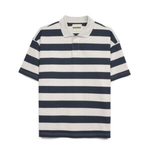 HOWS｜Striped POLO / NAVY