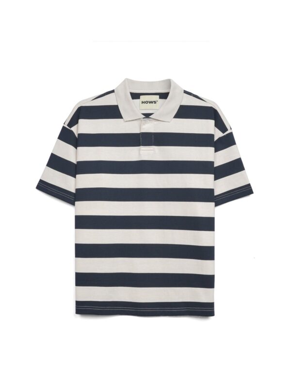 HOWS｜Striped POLO / NAVY