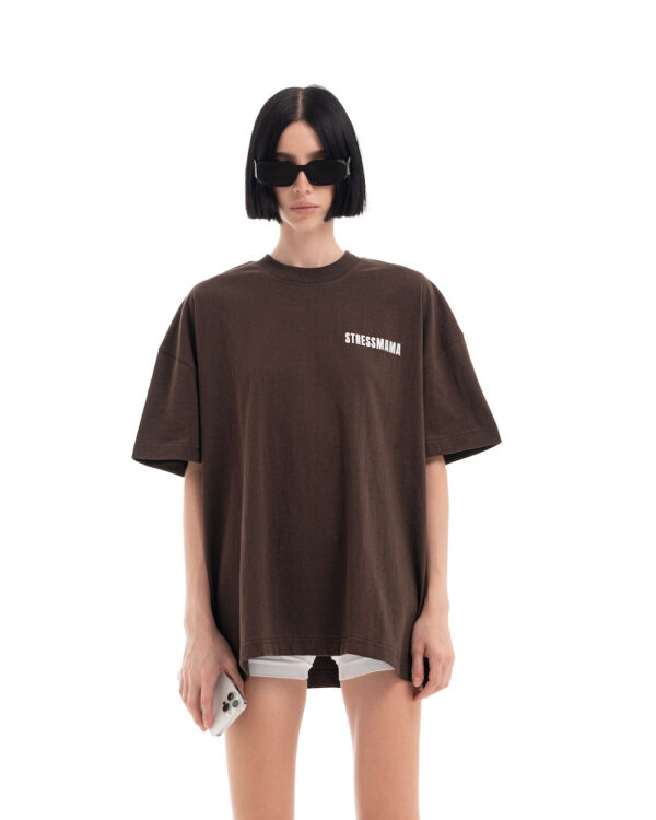STRESSMAMA Fw25 Basic T-shirt T恤(棕)