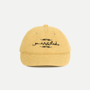 Goers Studio Flower Short Brim cap in Mustard