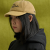 Goers Studio Flower Short Brim cap in Mustard