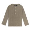 HOWS｜Fitted LONG Sleeve Henley T-shirt / MOSS