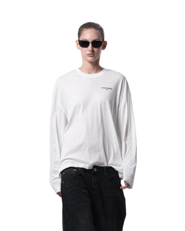 STRESSMAMA Ss26 Sheer Longsleeve 長袖T(白)