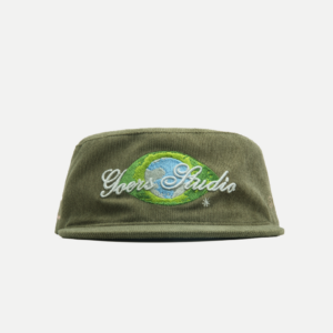 19_03473641-c0c8-4dcf-82f7-3f1a14b39956 Goers Studio Nudy Eyes Painters Cap in Olive Green