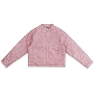 1_572966d1797145e5bfb7a3e5f4a17809_9fce42f9eca24bd5b23dac82d2e67ad9 SWE Blossom Leather Jacket 外套(粉)