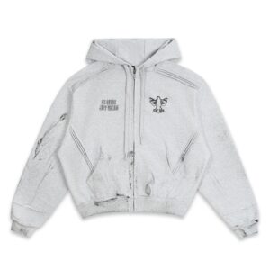 SWE Cross Zip Hoodie 帽T(灰)