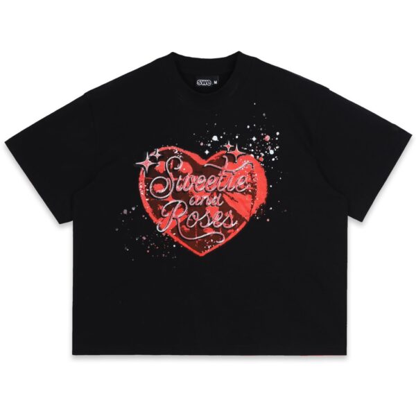 SWE Candy Roses Boxy Tee T恤(黑)