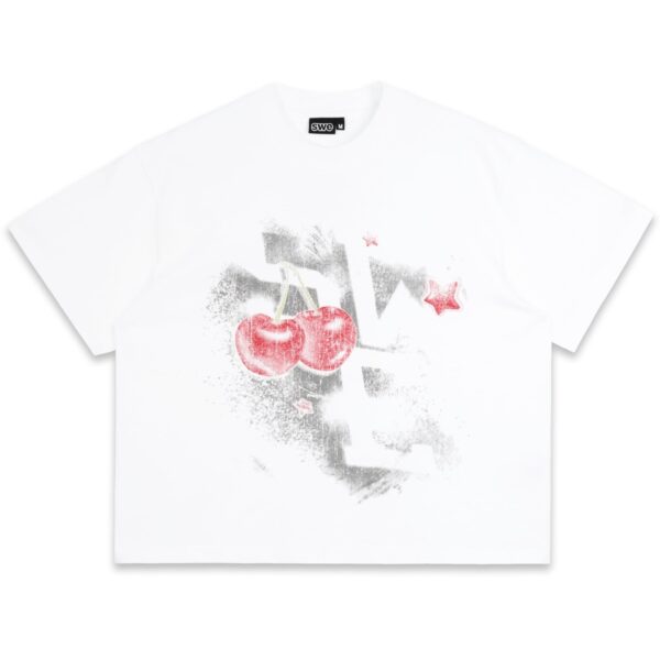 SWE Cherry Boxy Tee T恤(白)