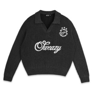 SWE L/s Knit Polo 針織T(黑)