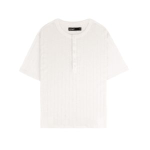 HOWS｜Fitted Henley T-shirt / Cream