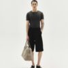 MAVERIK STUDIO｜MAVERIK® BUTTON RIB SLIM FIT T-SHIRT ( DARK GREY )