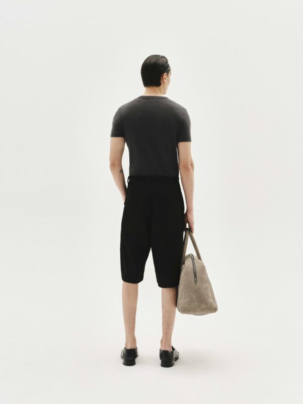 MAVERIK STUDIO｜MAVERIK® BUTTON RIB SLIM FIT T-SHIRT ( DARK GREY )
