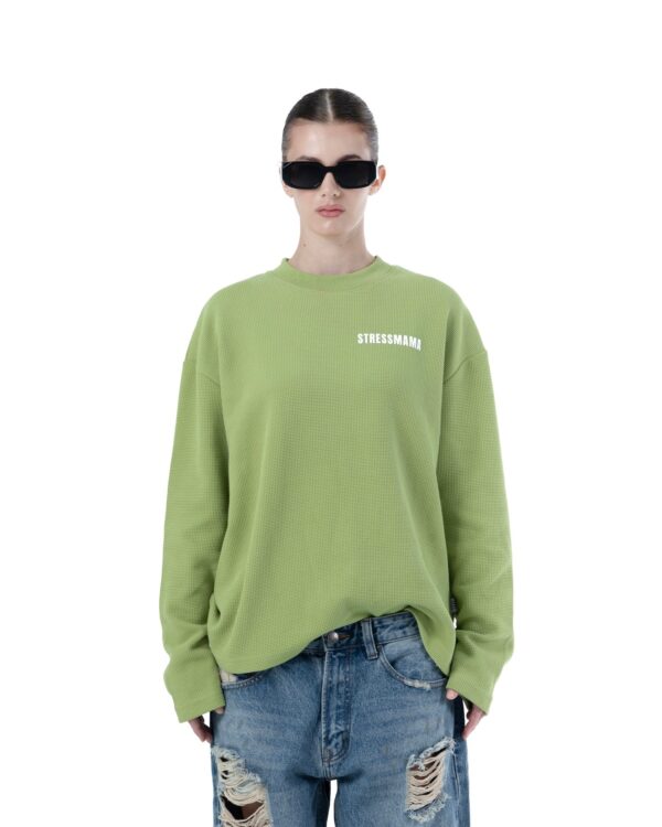 STRESSMAMA Ss26 Waffle Longsleeve 長袖T(綠)