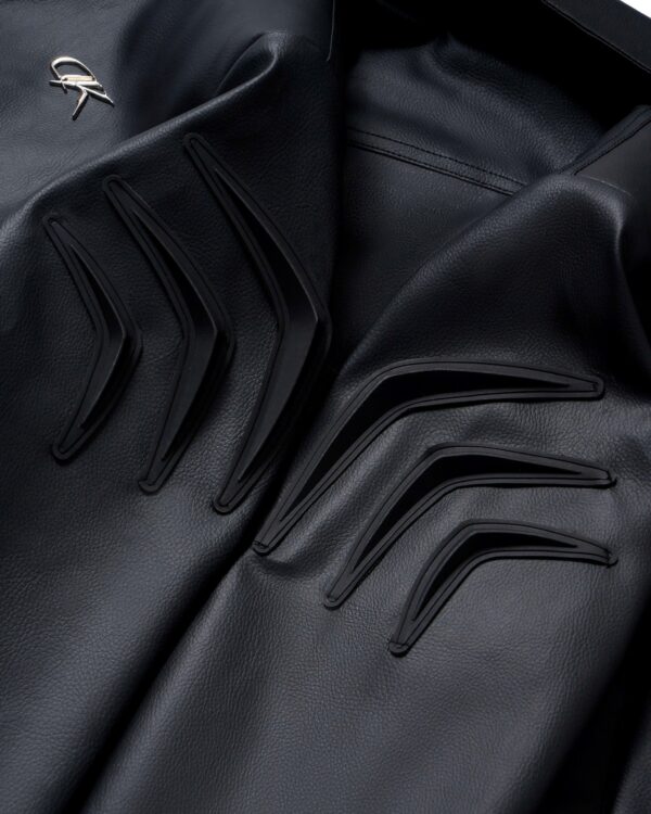 DKILLUMINATE｜PADDED-SHOULDER LEATHER JACKET
