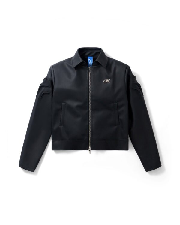 DKILLUMINATE｜PADDED-SHOULDER LEATHER JACKET