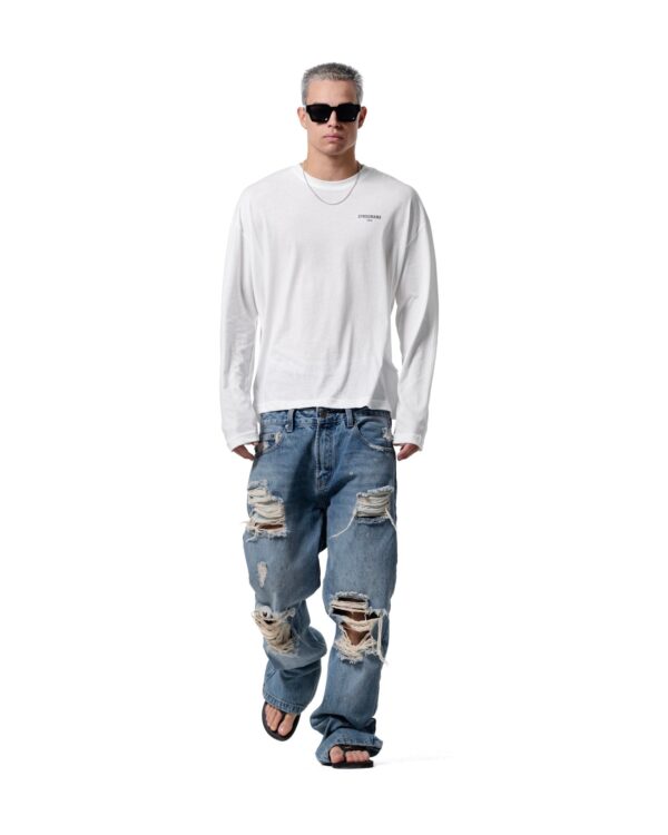 STRESSMAMA Ss26 Sheer Longsleeve 長袖T(白)