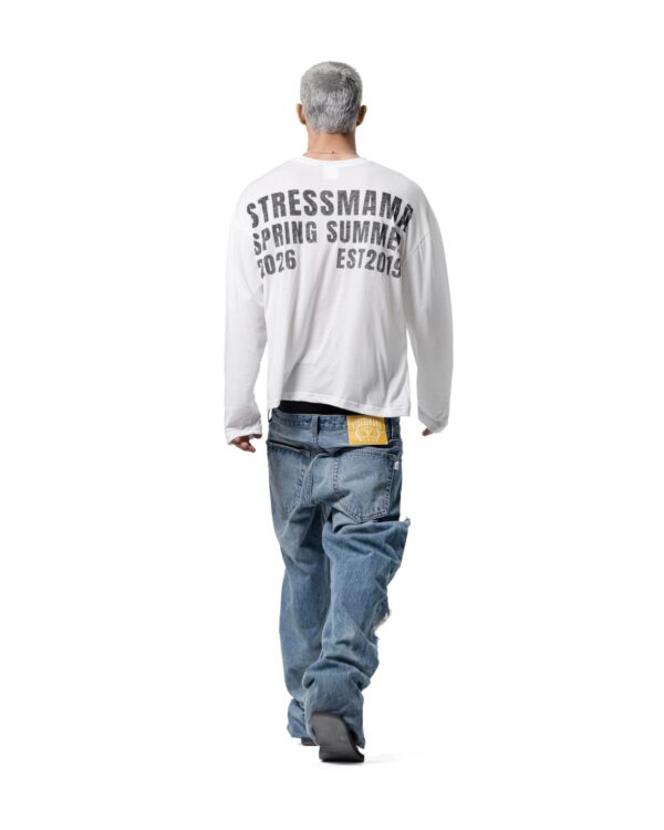 STRESSMAMA Ss26 Sheer Longsleeve 長袖T(白)
