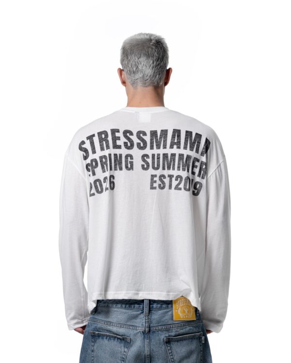 STRESSMAMA Ss26 Sheer Longsleeve 長袖T(白)