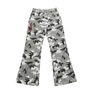 2D-XAM_4e0b50c9-3da1-45e9-ad52-f9e41b07598d UNKRUSH FLAIR - flared pants/ White Camo