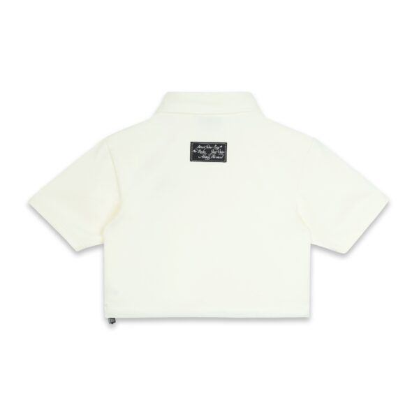 SWE Script Crop Polo 上衣