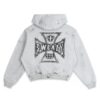 SWE Cross Zip Hoodie 帽T(灰)