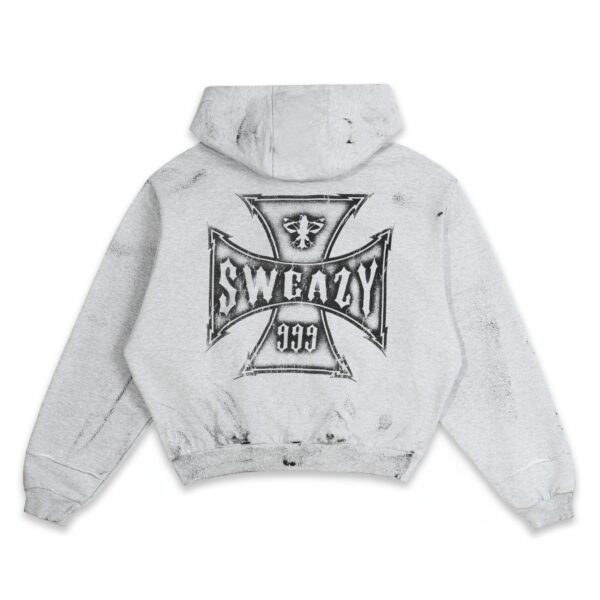 SWE Cross Zip Hoodie 帽T(灰)