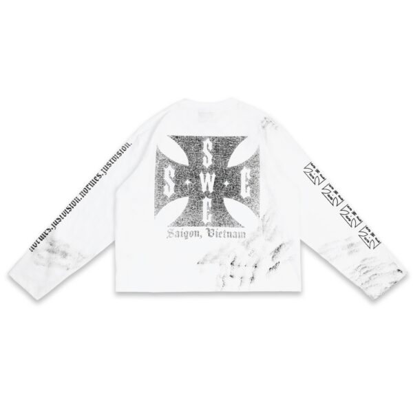 SWE Cross L/s Boxy Tee 長袖T(白)