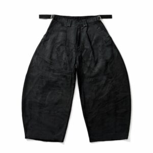 DKILLUMINATE｜BLACK WAXED BALLOON PANTS