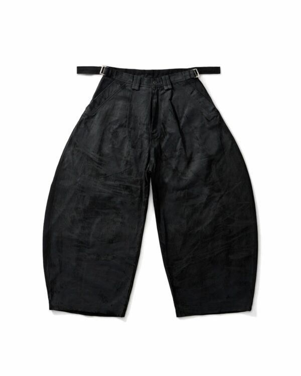 DKILLUMINATE｜BLACK WAXED BALLOON PANTS