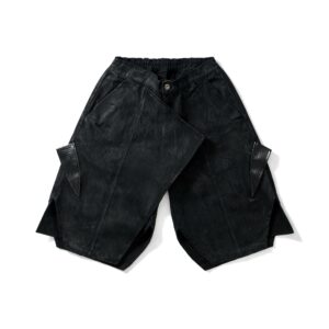 DKILLUMINATE｜SHADOW WAX LEATHER SHORTS
