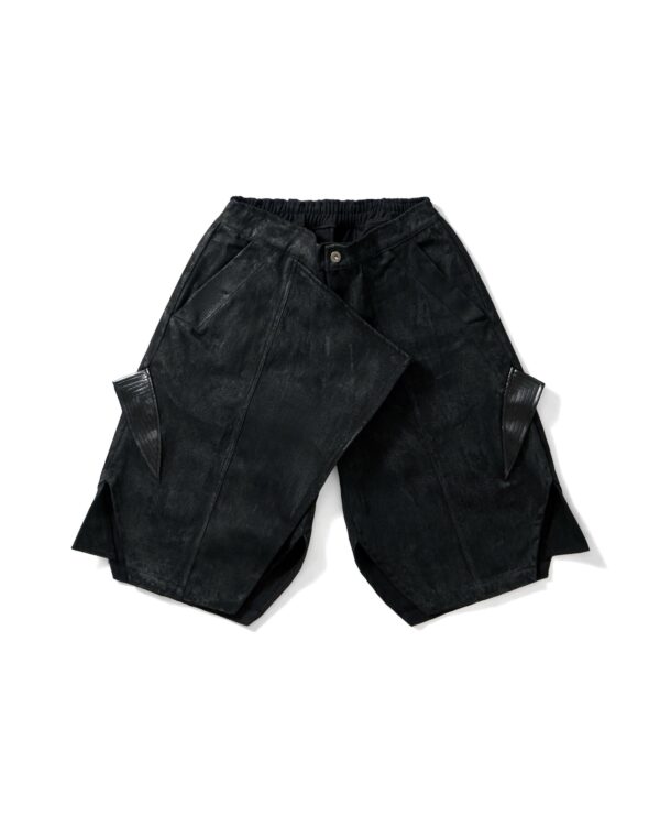 DKILLUMINATE｜SHADOW WAX LEATHER SHORTS