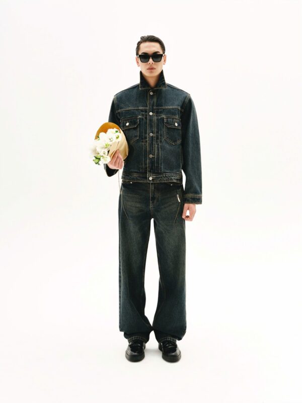 MAVERIK STUDIO｜MAVERIK® LOOSE FIT DENIM PANTS ( DIRTY BLUE WASHED )